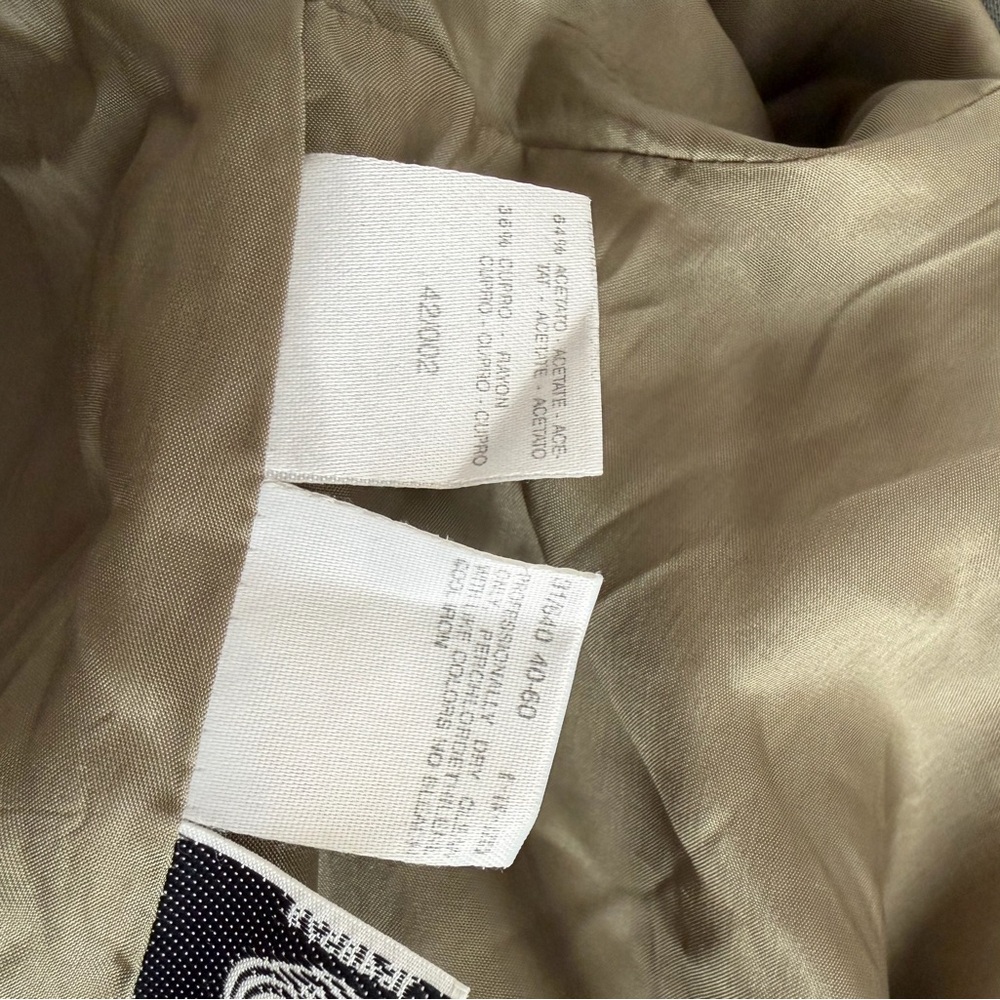 MaxMara Khaki Wool Double-breasted Longline Trench Jacket Vintage Oversized - Picture 12 of 12